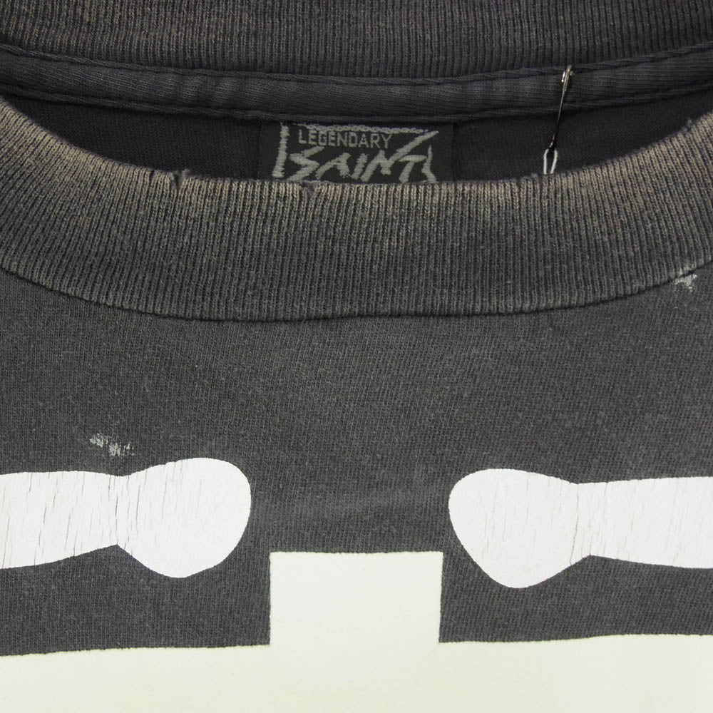 SAINT MICHAEL セントマイケル 26SS SM-MK8-0000-C30 BH_LS T-SHIRT/BONE 長袖 ロングスリーブ Tシャツ ロンT カットソー チャコール系 L【美品】【中古】