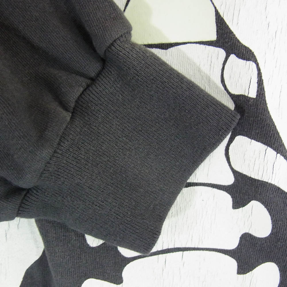 SAINT MICHAEL セントマイケル 26SS SM-MK8-0000-C30 BH_LS T-SHIRT/BONE 長袖 ロングスリーブ Tシャツ ロンT カットソー チャコール系 L【美品】【中古】