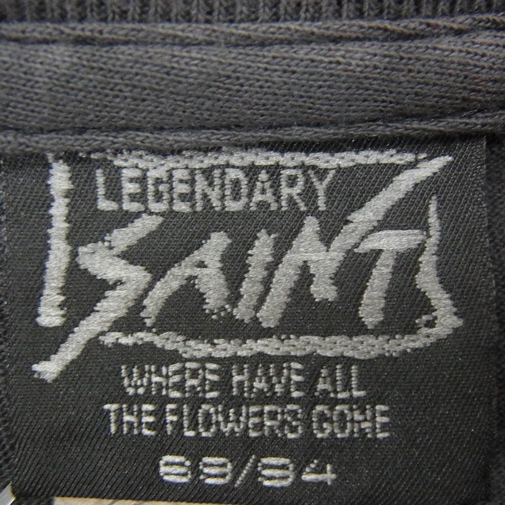 SAINT MICHAEL セントマイケル 26SS SM-MK8-0000-C30 BH_LS T-SHIRT/BONE 長袖 ロングスリーブ Tシャツ ロンT カットソー チャコール系 L【美品】【中古】