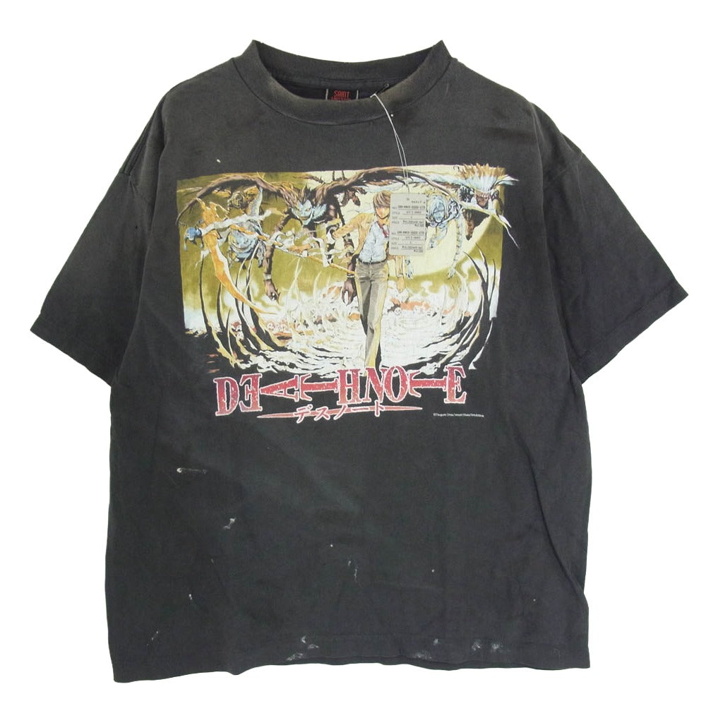 SAINT MICHAEL セントマイケル 26SS SM-MK8-0000-C78 DN_SS T-SHIRT DETH NOTE デスノート 半袖 Tシャツ カットソー グレー系 L【美品】【中古】