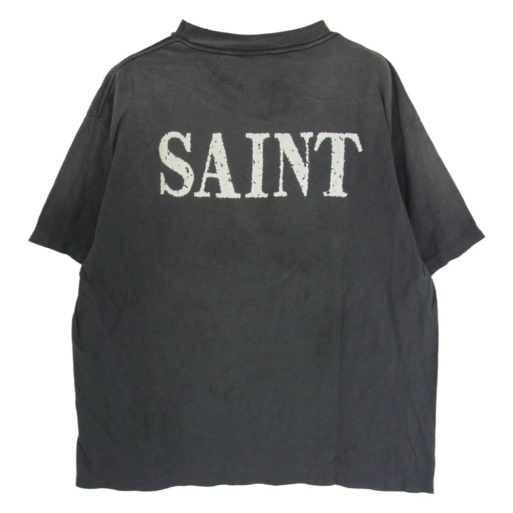SAINT MICHAEL セントマイケル 26SS SM-MK8-0000-C78 DN_SS T-SHIRT DETH NOTE デスノート 半袖 Tシャツ カットソー グレー系 L【美品】【中古】