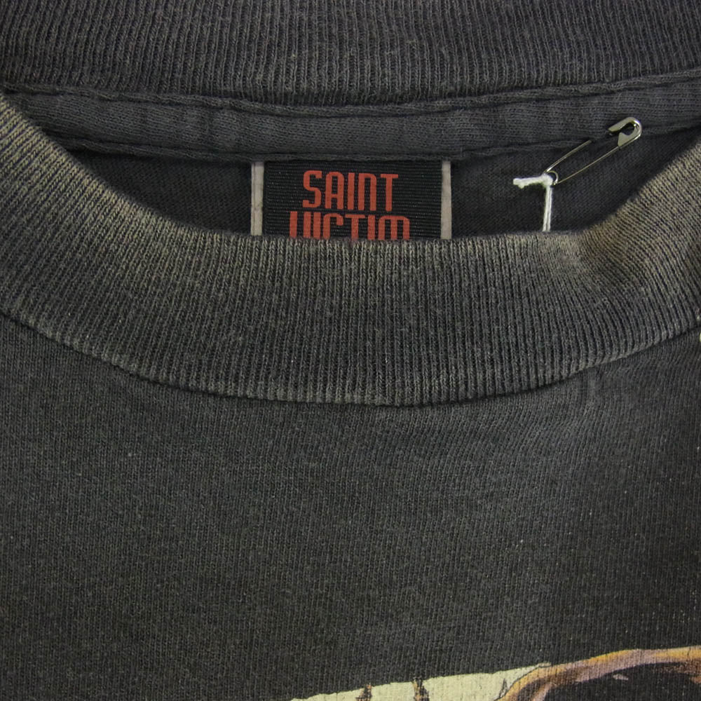 SAINT MICHAEL セントマイケル 26SS SM-MK8-0000-C78 DN_SS T-SHIRT DETH NOTE デスノート 半袖 Tシャツ カットソー グレー系 L【美品】【中古】