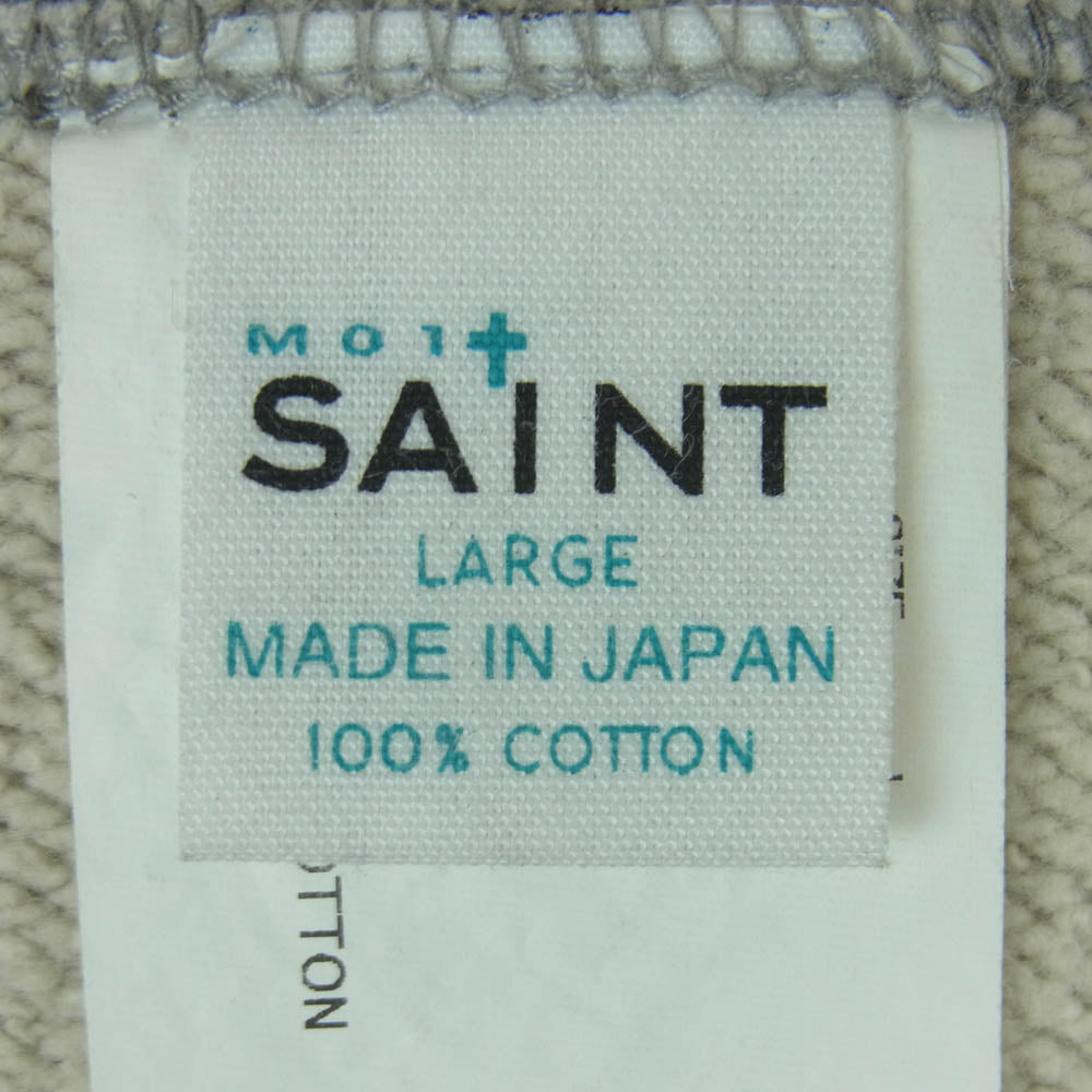 SAINT MICHAEL セントマイケル 26SS SM-MK8-0000-051 S/S CREW NECK SWEAT BEETHORVEN ベートーヴェン クルーネック 半袖 スウェット トレーナー グレー系 L【美品】【中古】