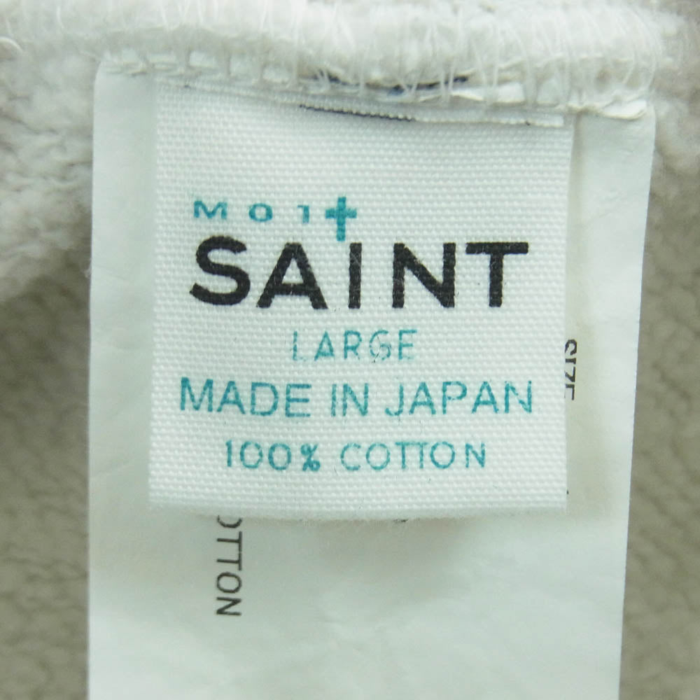 SAINT MICHAEL セントマイケル 26SS SM-MK8-0000-058 I LOVE SAINT HOODIE ラブ パーカー フーディー ホワイト系 L【美品】【中古】