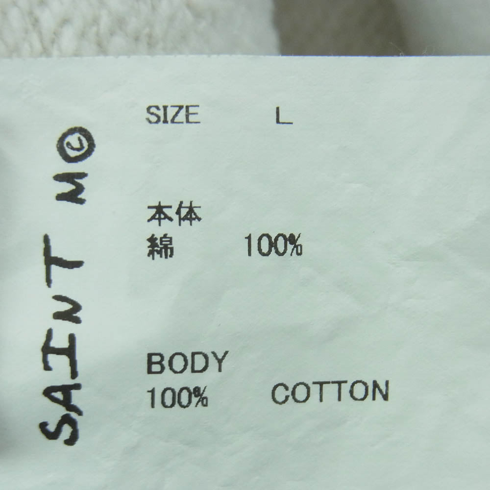SAINT MICHAEL セントマイケル 26SS SM-MK8-0000-058 I LOVE SAINT HOODIE ラブ パーカー フーディー ホワイト系 L【美品】【中古】
