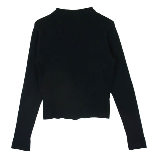 Guess ゲス 金ボタン クルーネック カーディガン レーヨン ナイロン ブラック系 XS【中古】