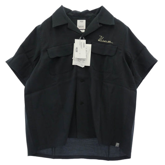 VISVIM ビズビム 26SS 0126105011007 JUDD SHIRT S/S レーヨン 半袖 オープンカラー シャツ ブラック系 1【極上美品】【中古】