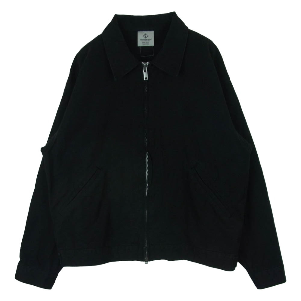 スタビライザージーンズ 8-48CC Zip Up Jacket ダック生地 ダブルジップ ジップアップ ジャケット ブラック系 36【中古】