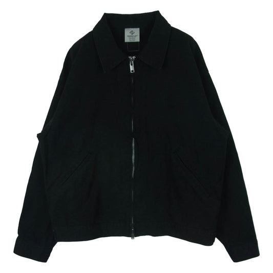 スタビライザージーンズ 8-48CC Zip Up Jacket ダック生地 ダブルジップ ジップアップ ジャケット ブラック系 36【中古】
