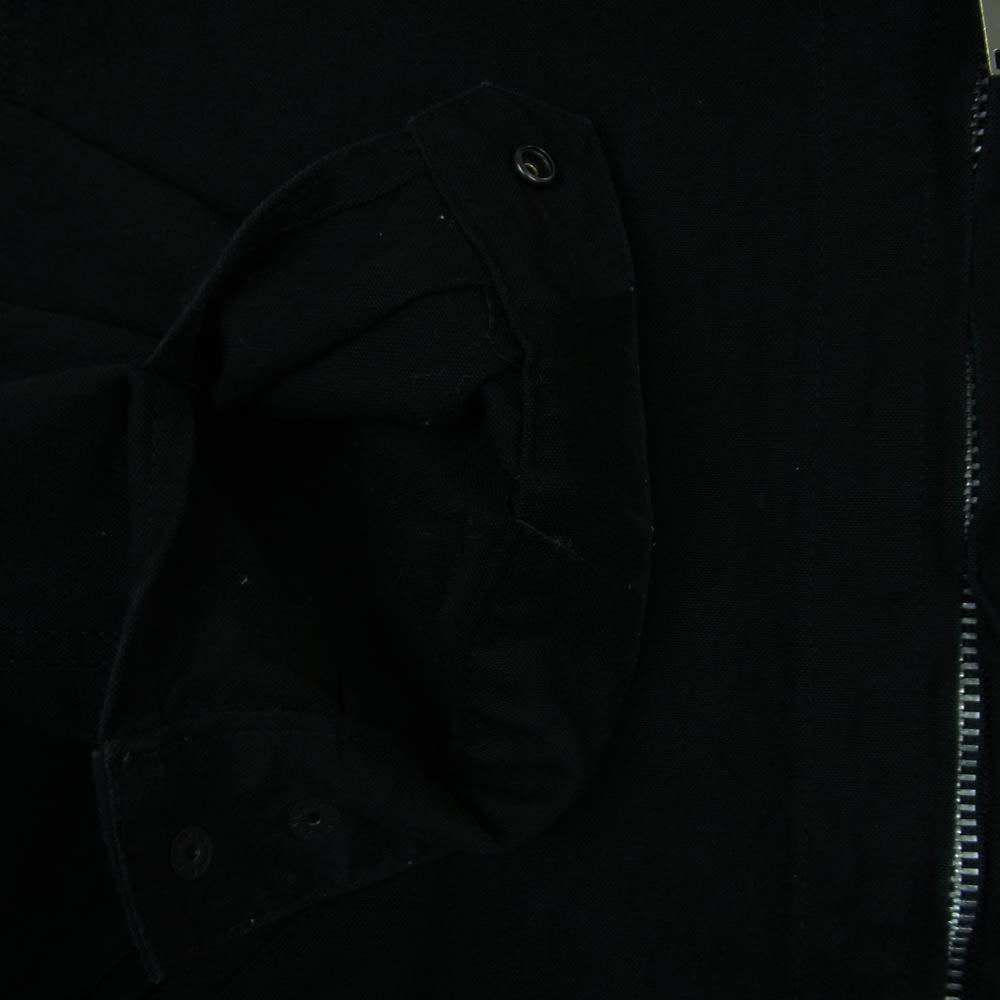 スタビライザージーンズ 8-48CC Zip Up Jacket ダック生地 ダブルジップ ジップアップ ジャケット ブラック系 36【中古】