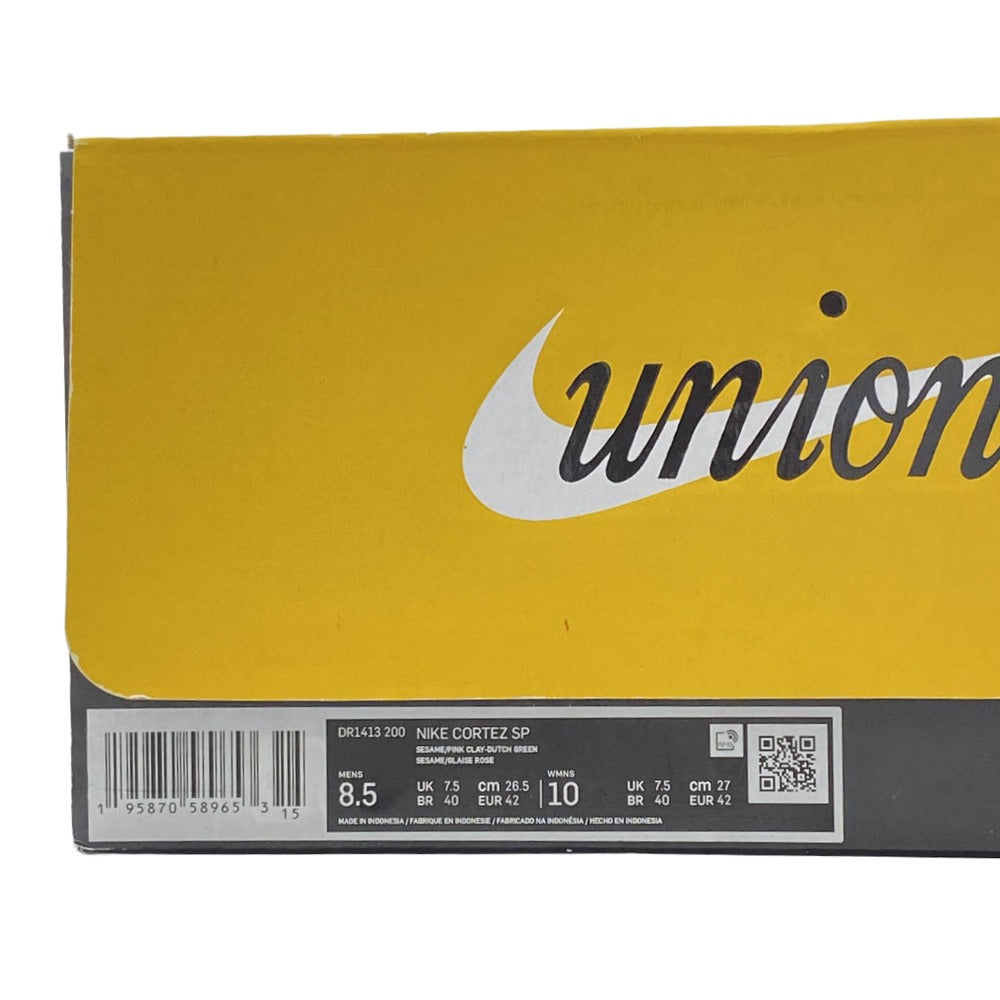 NIKE ナイキ DR1413-200 × UNION ユニオン Cortez Red Beige コルテッツ ローカット スニーカー ベージュ系 ピンク系 26.5cm【中古】