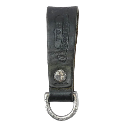 CHROME HEARTS クロムハーツ（原本無） BELT LOOP D RING クロスボールボタン Dカン ベルトループ ブラック系 シルバー系【中古】