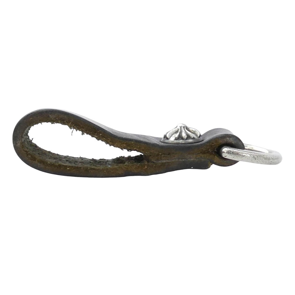 CHROME HEARTS クロムハーツ（原本無） BELT LOOP D RING クロスボールボタン Dカン ベルトループ ブラック系 シルバー系【中古】