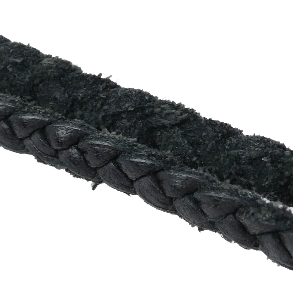 CHROME HEARTS クロムハーツ（原本無） VULCAN CROSS SM LB バルカンクロス スモール レザーブレード ネックレス ブラック系 シルバー系【中古】