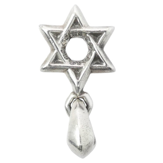 CHROME HEARTS クロムハーツ（原本無） STAR OF DAVID CHARM スターオブダビデ チャーム ペンダントトップ シルバー系【中古】