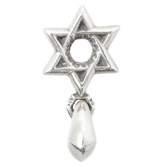 CHROME HEARTS クロムハーツ（原本無） STAR OF DAVID CHARM スターオブダビデ チャーム ペンダントトップ シルバー系【中古】