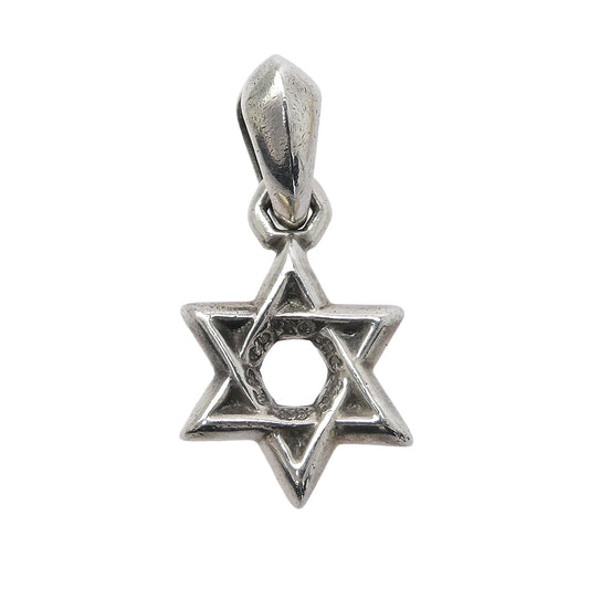 CHROME HEARTS クロムハーツ（原本無） STAR OF DAVID CHARM スターオブダビデ チャーム ペンダントトップ シルバー系【中古】