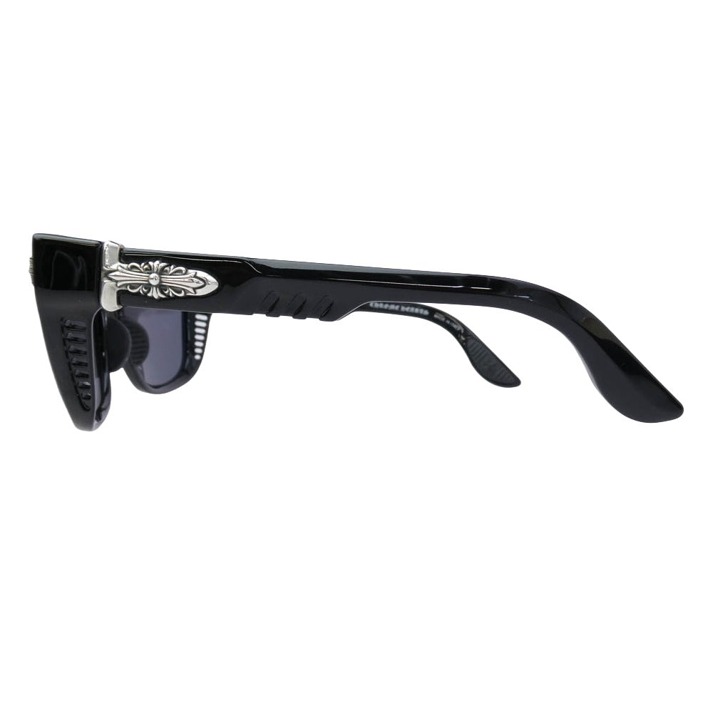 CHROME HEARTS クロムハーツ（原本無） レザー アイウェアケース付属 DISCO STICK フローラルクロステンプル サングラス ブラック系 59□18-140【中古】 CHROME HEARTS クロムハーツ（原本無） レザー アイウェアケース付属