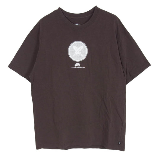 NIKE SB ナイキエスビー FN0670-237 x Yuto Horigome Skateboard Tee 堀米 雄斗 スケートボード 半袖 Tシャツ ダークブラウン系 M【中古】