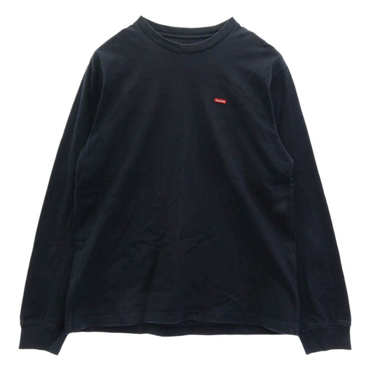 Supreme シュプリーム 21SS Small Box L/S Tee スモール ボックス 長袖 Tシャツ カットソー ダークネイビー系 S【中古】