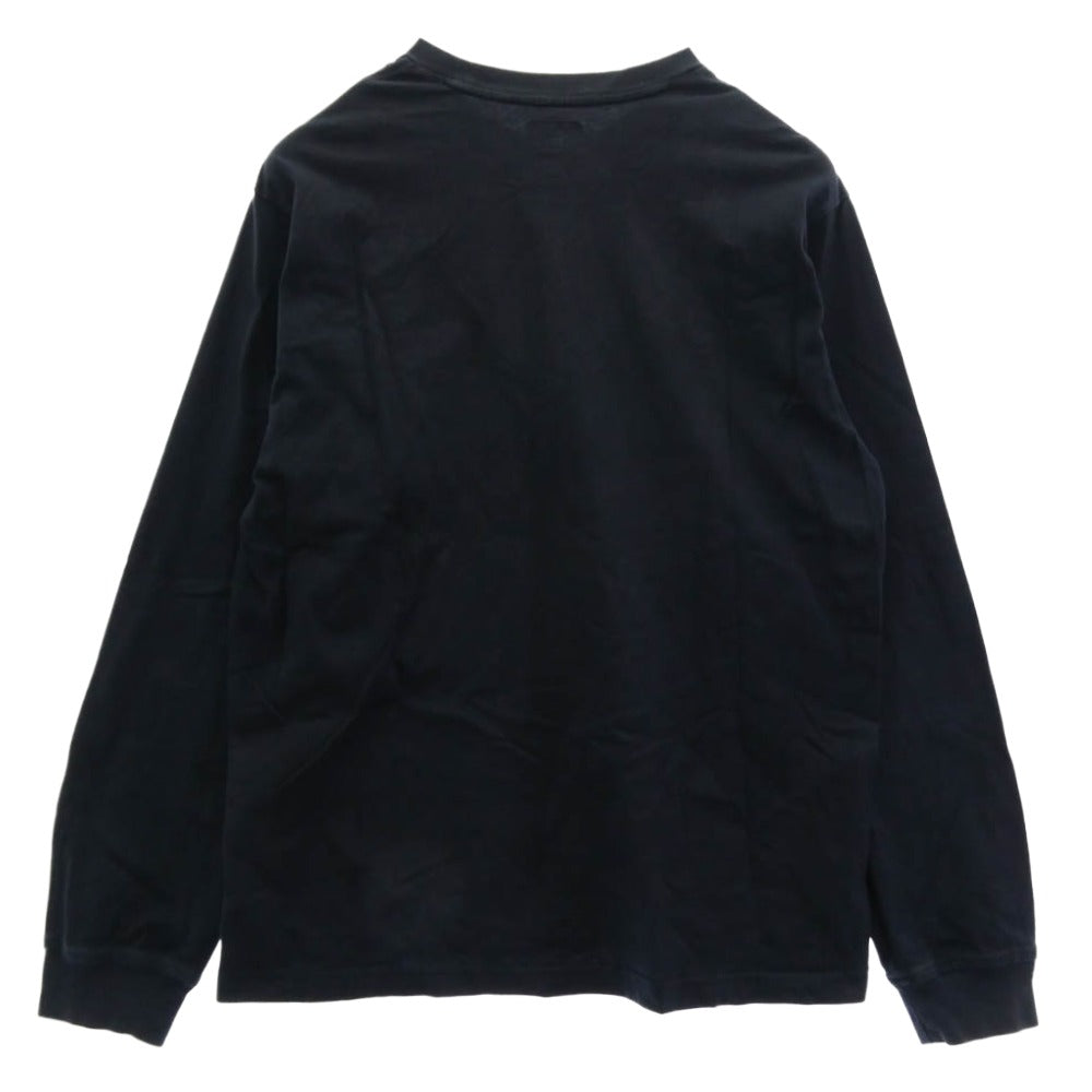 Supreme シュプリーム 21SS Small Box L/S Tee スモール ボックス 長袖 Tシャツ カットソー ダークネイビー系 S【中古】