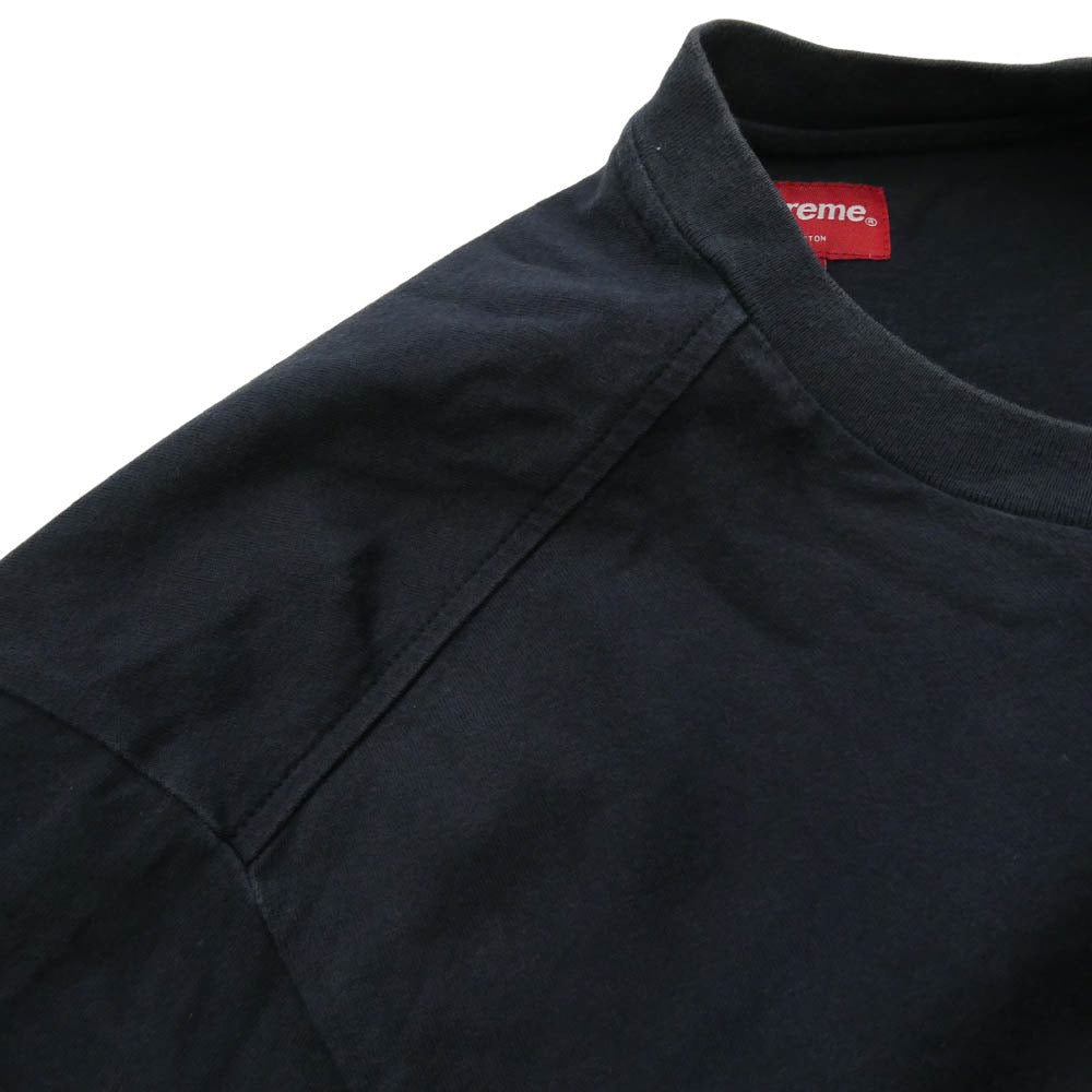 Supreme シュプリーム 21SS Small Box L/S Tee スモール ボックス 長袖 Tシャツ カットソー ダークネイビー系 S【中古】