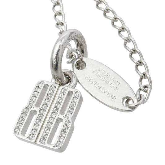 BALENCIAGA バレンシアガ 848461 TZC3S Nano ナノ スリム チェーン ネックレス シルバー系【中古】