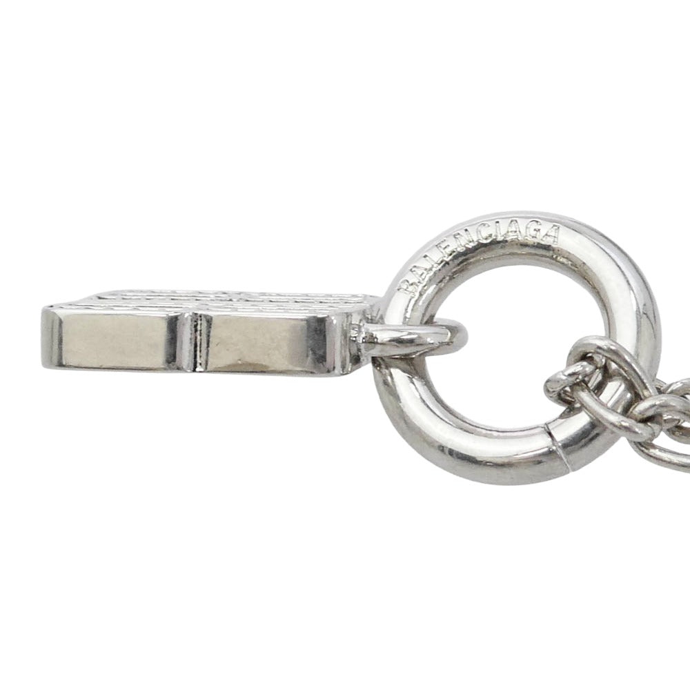BALENCIAGA バレンシアガ 848461 TZC3S Nano ナノ スリム チェーン ネックレス シルバー系【中古】