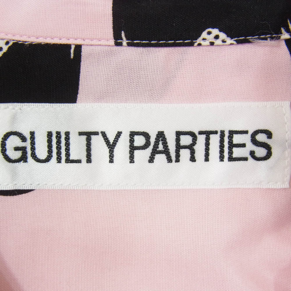 WACKO MARIA ワコマリア 24SS RECORDS HAWAIIAN SHIRT レコード ハワイアン 半袖 シャツ ピンク系 M【中古】