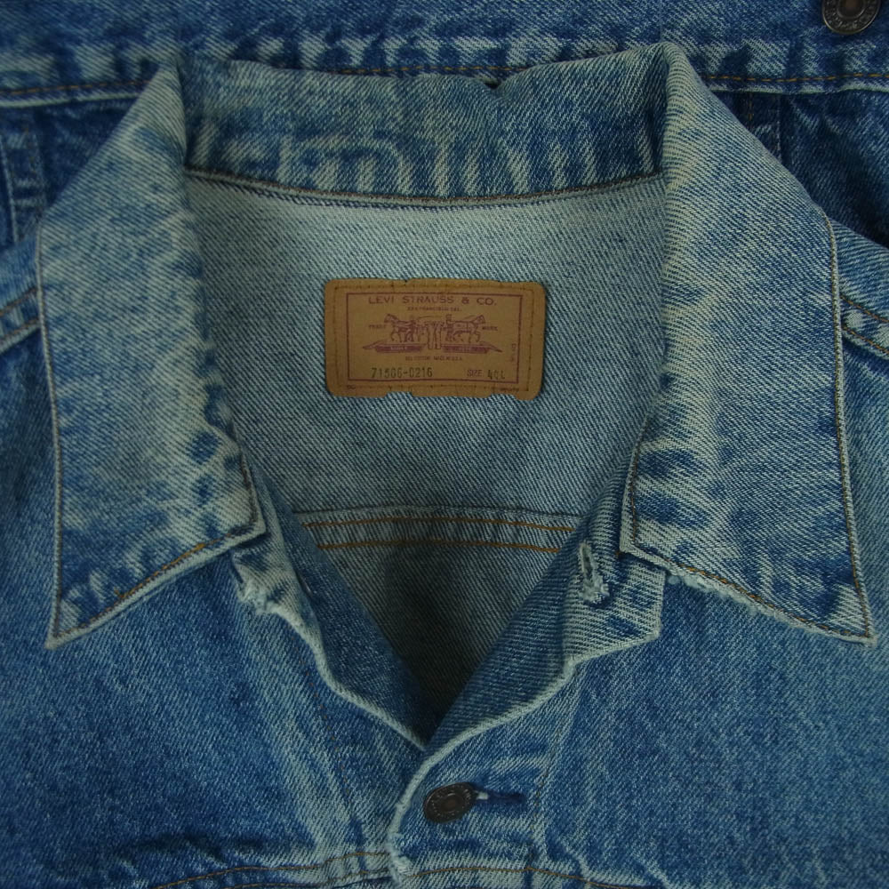 Levi's リーバイス vintage ヴィンテージ 80s 71506 ボタン裏233 デニム トラッカー ジャケット インディゴブルー系 44L【中古】