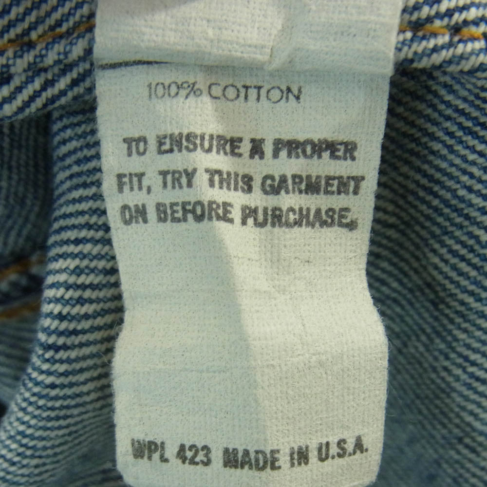 Levi's リーバイス vintage ヴィンテージ 80s 71506 ボタン裏233 デニム トラッカー ジャケット インディゴブルー系 44L【中古】