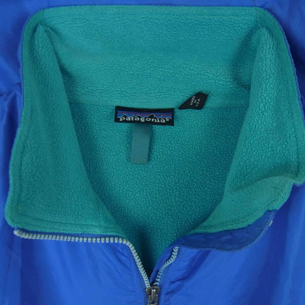 patagonia パタゴニア 42101 90s USA製 シェルドシンチラ フリース ジャケット ブルー系 L【中古】