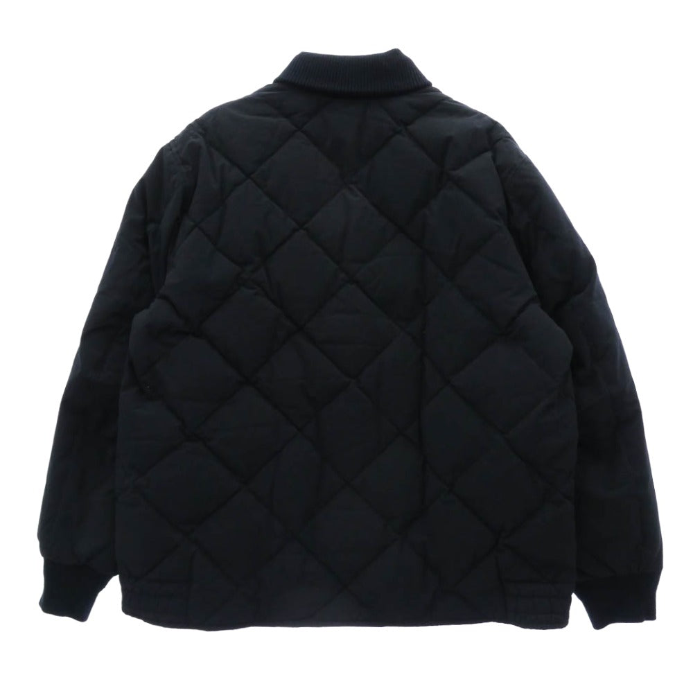 Eddie Bauer エディー・バウアー E942430 SKYLINER スカイライナー 復刻 日の出タグ キルティング ダウンジャケット ネイビー系 L【中古】