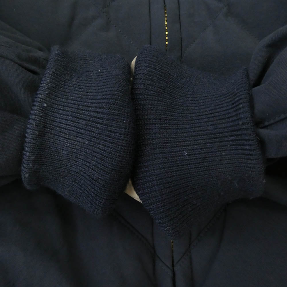 Eddie Bauer エディー・バウアー E942430 SKYLINER スカイライナー 復刻 日の出タグ キルティング ダウンジャケット ネイビー系 L【中古】