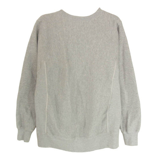 Buzz Rickson's バズリクソンズ USNA FOOTBALL SET-IN CREW NECK SWEAT SHIRT 前V スウェット シャツ グレー系 M【中古】