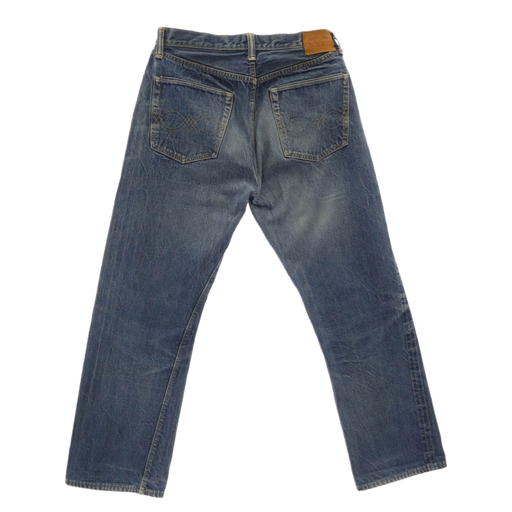 WAREHOUSE ウエアハウス 1001XX ボタンフライ デニム パンツ ブルー系 W34【中古】