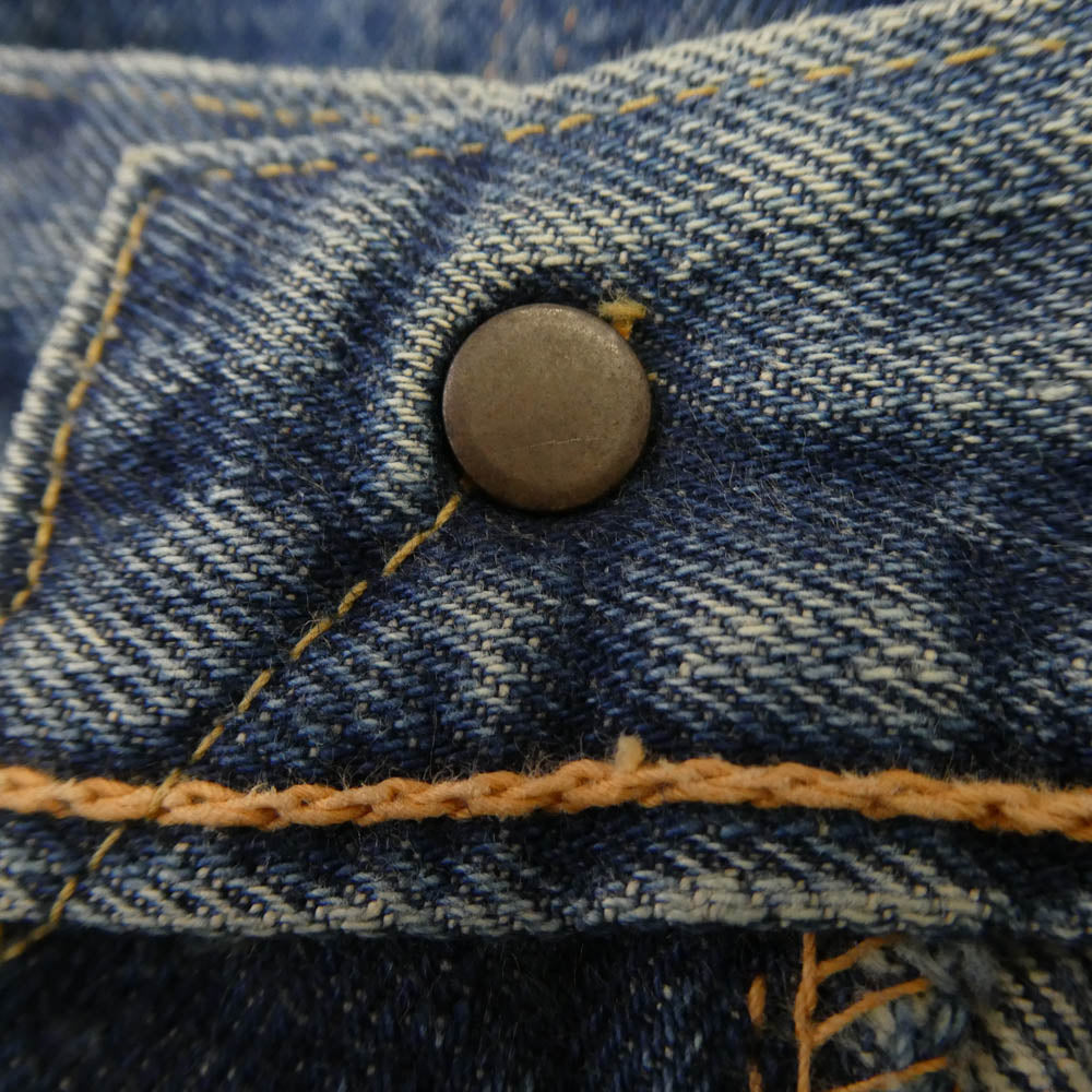 WAREHOUSE ウエアハウス 1001XX ボタンフライ デニム パンツ ブルー系 W34【中古】