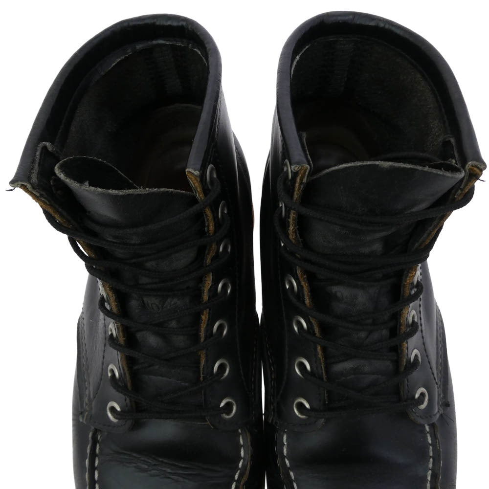 RED WING レッドウィング 8179 6inch Classic Moc 6インチ モックトゥ ブーツ ブラック系 8.5【中古】