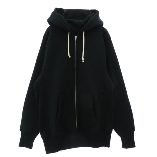 WAREHOUSE ウエアハウス 487 REVERSE STYLE F/Z HOOD フルジップ フード ジップ パーカー ブラック系 M【中古】