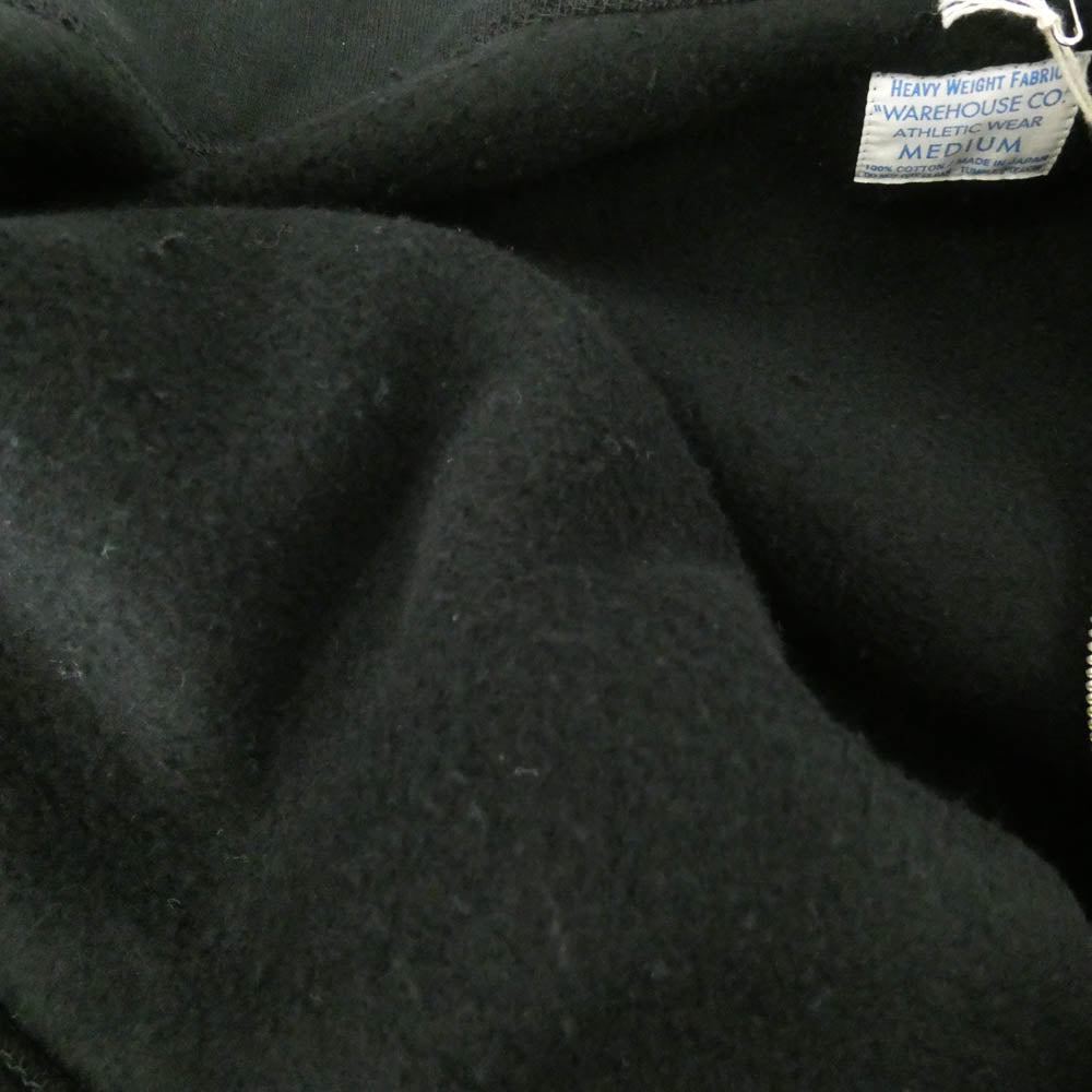 WAREHOUSE ウエアハウス 487 REVERSE STYLE F/Z HOOD フルジップ フード ジップ パーカー ブラック系 M【中古】