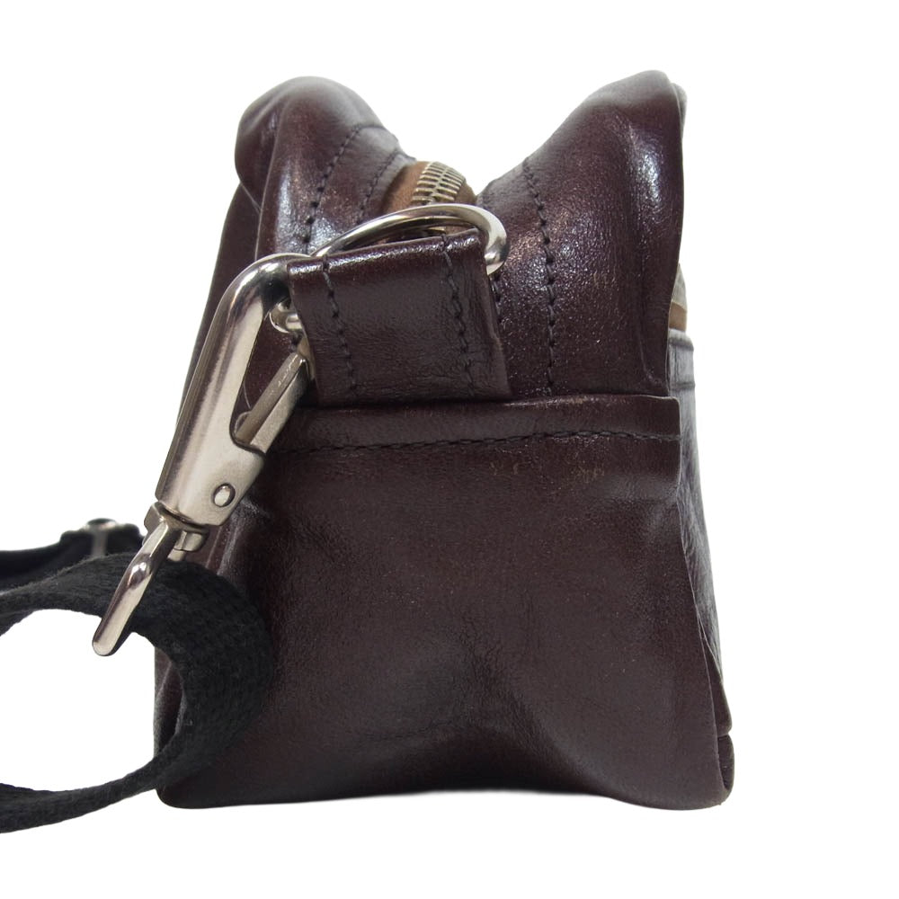 RAINBOW COUNTRY レインボーカントリー レザー ショルダーバッグ ダークブラウン系【中古】