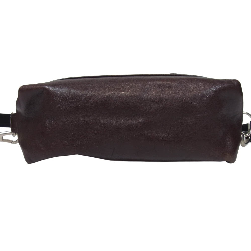 RAINBOW COUNTRY レインボーカントリー レザー ショルダーバッグ ダークブラウン系【中古】