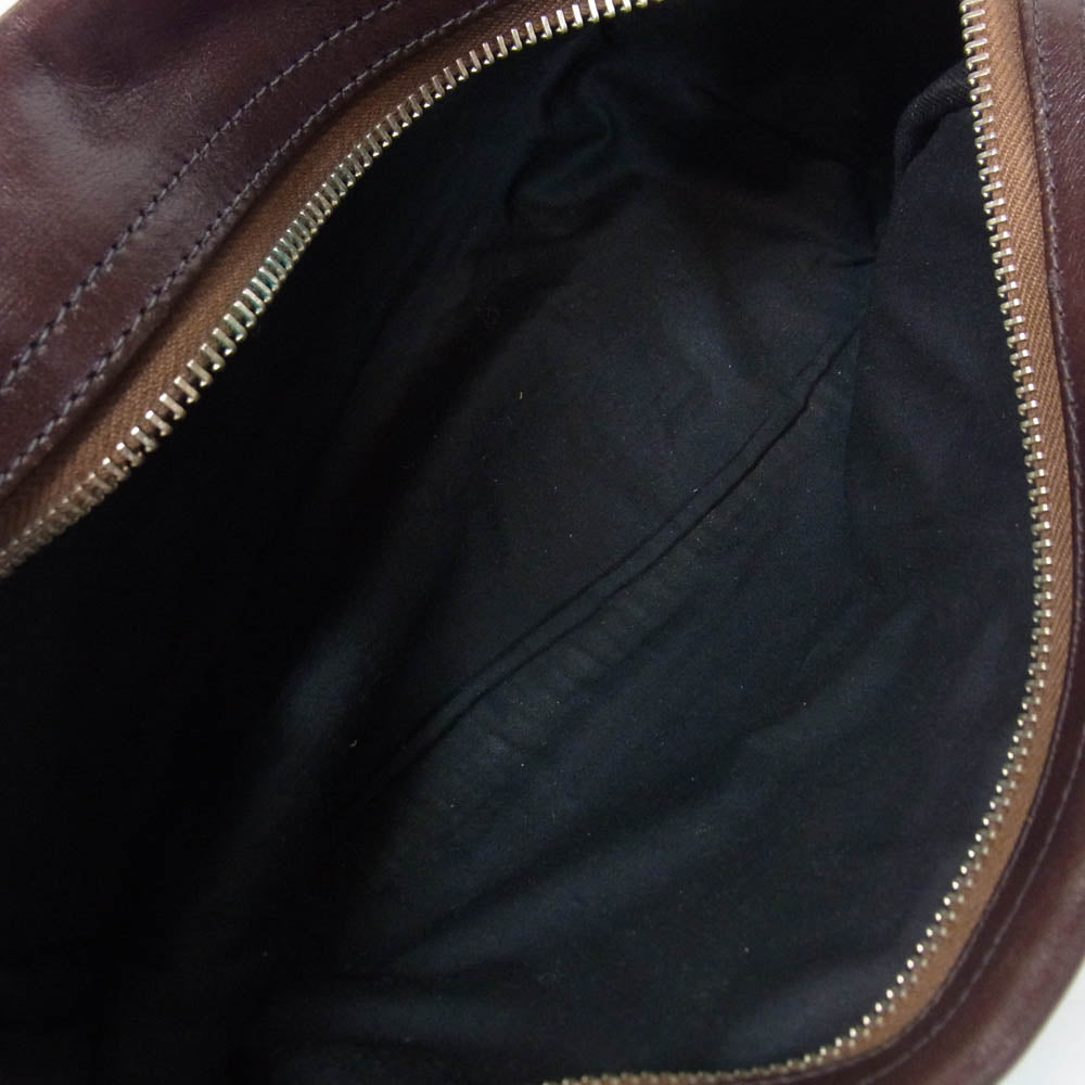 RAINBOW COUNTRY レインボーカントリー レザー ショルダーバッグ ダークブラウン系【中古】