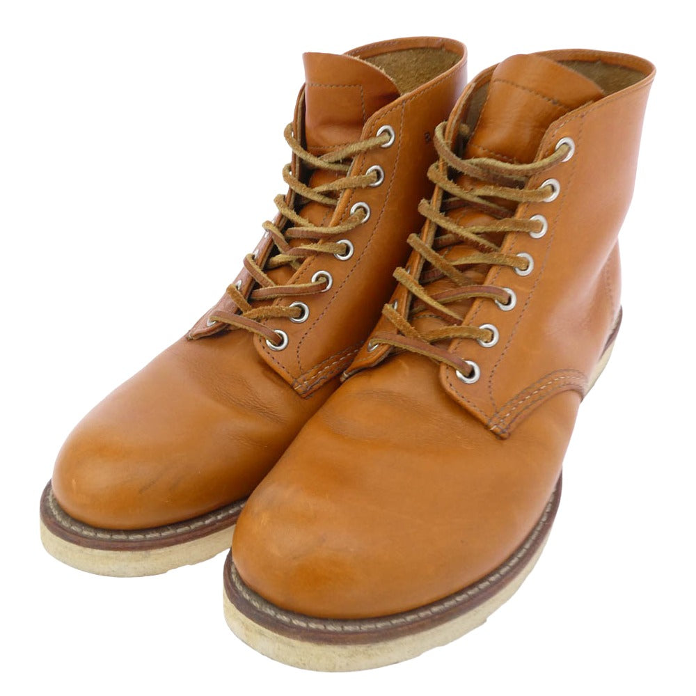 RED WING レッドウィング 9871 6inch CLASSIC ROUND TOE ゴールドラセット 犬タグ ブーツ ブラウン系 27cm【中古】