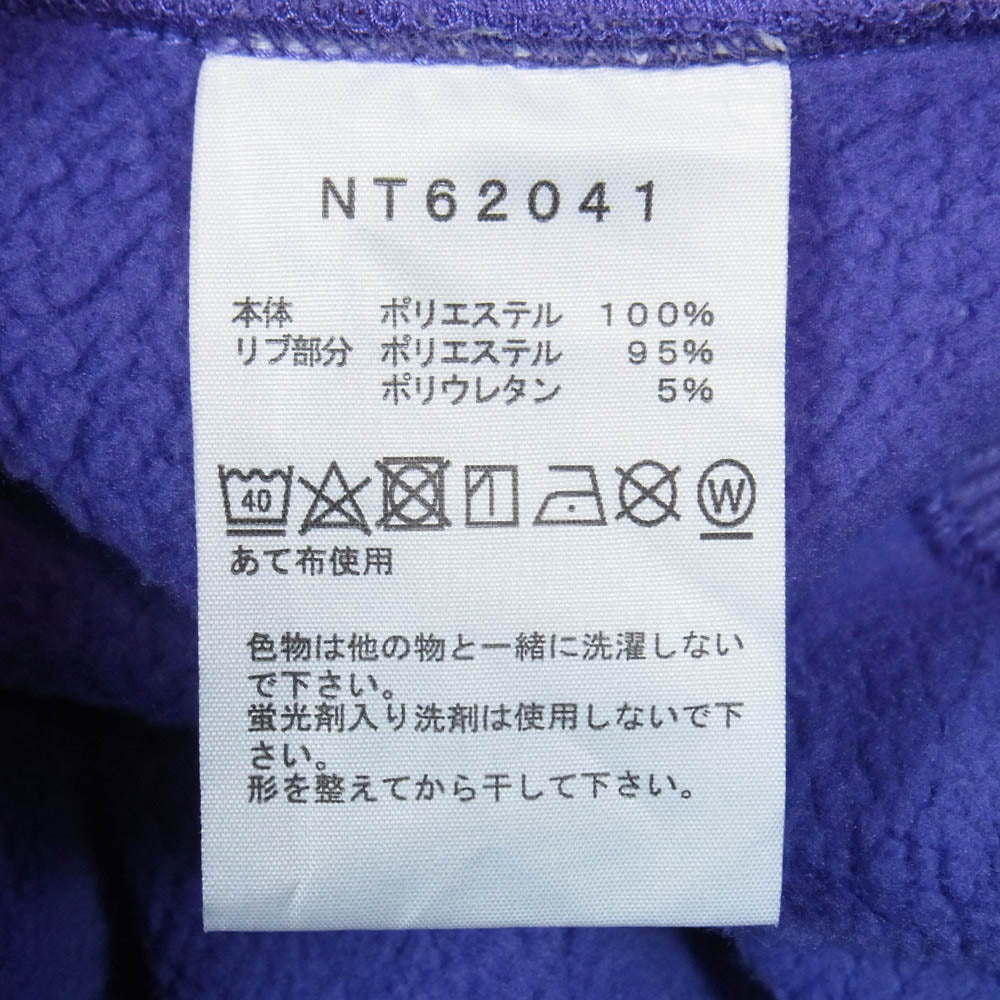 THE NORTH FACE ノースフェイス NT62041 Square Logo Crew スクエアロゴ クルーネック スウェット パープル系 XXL【中古】