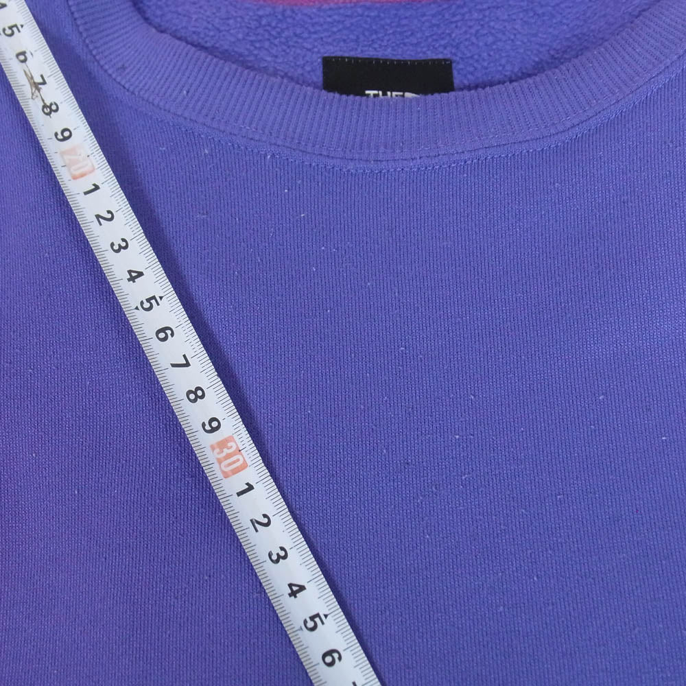 THE NORTH FACE ノースフェイス NT62041 Square Logo Crew スクエアロゴ クルーネック スウェット パープル系 XXL【中古】