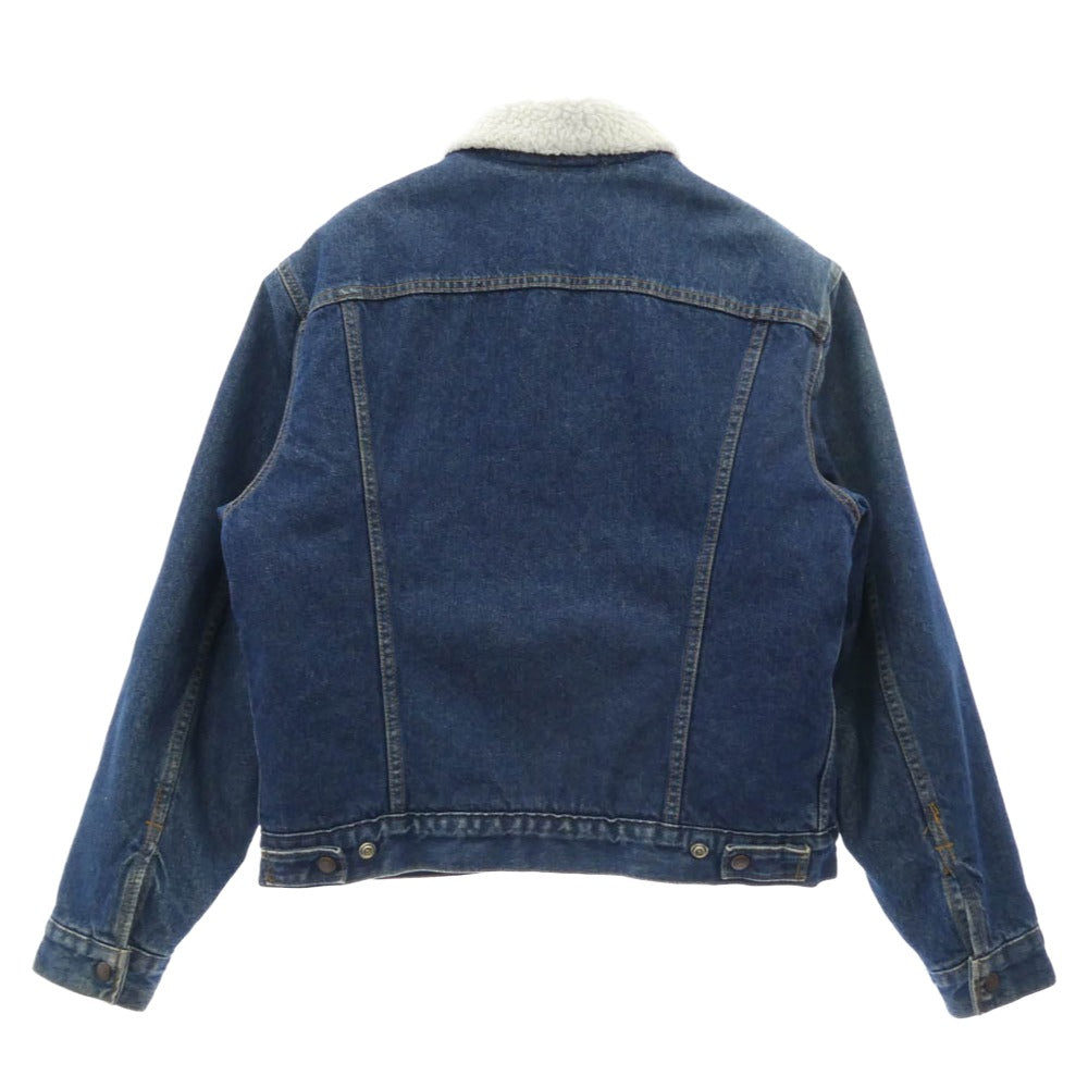 Levi's リーバイス 70608-0216 USA製 米国製 90S 中綿入り デニム ボア ジャケット インディゴブルー系 ホワイト系 40【中古】