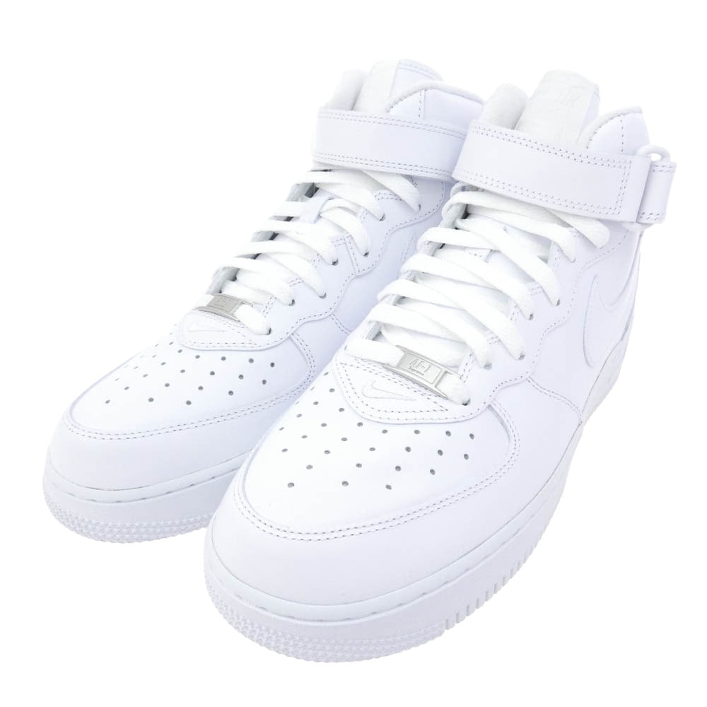 Supreme シュプリーム 24AW FZ8784-100 × Nike Air Force 1 Mid White ナイキ エアフォース1 ミッド ホワイト ハイカット スニーカー ホワイト系 28cm【極上美品】【中古】
