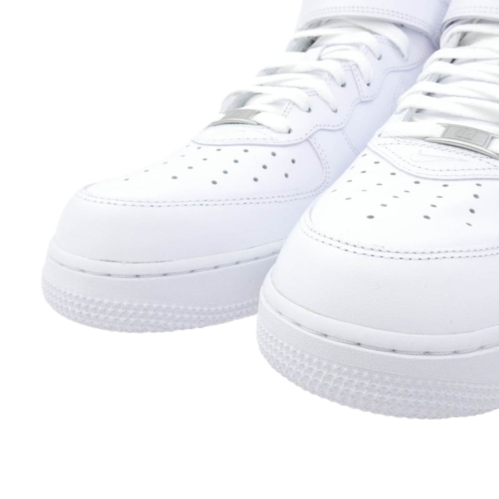 Supreme シュプリーム 24AW FZ8784-100 × Nike Air Force 1 Mid White ナイキ エアフォース1 ミッド ホワイト ハイカット スニーカー ホワイト系 28cm【極上美品】【中古】