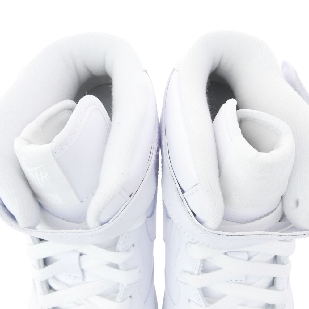Supreme シュプリーム 24AW FZ8784-100 × Nike Air Force 1 Mid White ナイキ エアフォース1 ミッド ホワイト ハイカット スニーカー ホワイト系 28cm【極上美品】【中古】